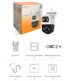IMOU Cruiser Tripple AI Tri-View sentinel dual SD PT Wi-Fi Security Camera - IPC-S7UP-11M0WES