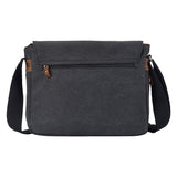 Troop Canvas Laptop Messenger Bag TRP0240BLKSW - Black Stone Wash