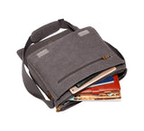 Troop  Canvas  Laptop Messenger Bag TRP0240CH - Charcoal