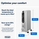 Delonghi TRRSE0715 Radia 7 Fin Oil Heater