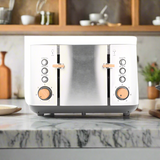 Boden Stark TS401 Anson 4 Slice Toaster - Stainless Steel