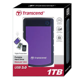 Transcend StoreJet  1TB Purple External Hard Drive TS1TSJ25H3P