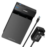 UGREEN 3.5″ SATA Hard Drive USB 3.0 Enclosure 5Gbps Black - US222-50422
