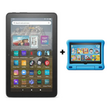 Amazon Fire 8" HD Tablet 32GB WiFi Only AK-27987 - Black + Amazon Fire HD 8 Kids (AK-23564) Gen 10- Blue