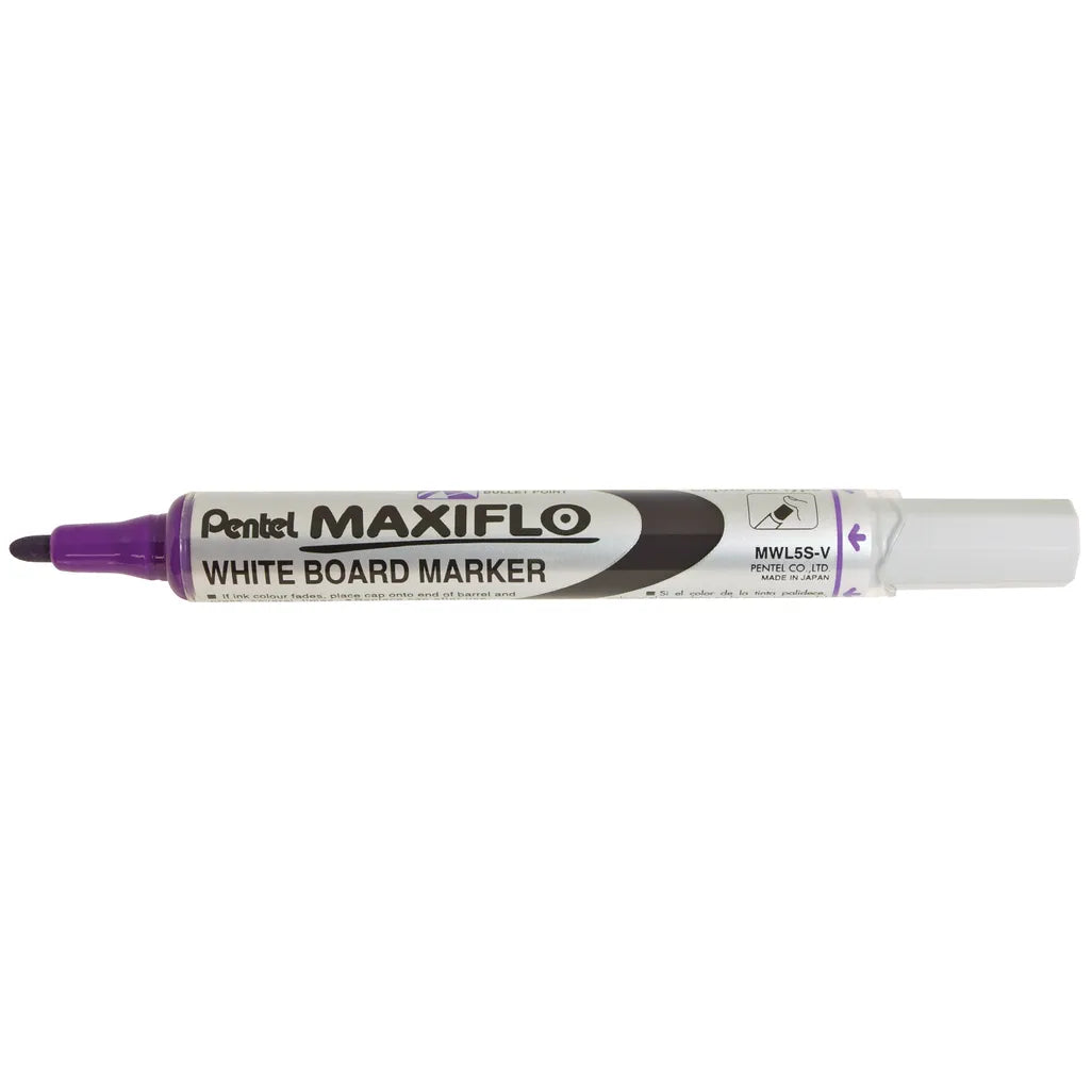 Pentel Maxiflo MWL5S-F White Board Marker - Violet