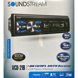Soundstream VCD-21B Single Din DVD/CD Multimedia Receiver w/ Bluetooth Streaming