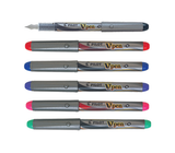 Pilot V Pen Medium Disposable Fountain Pen - Wallet of 6