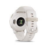 Garmin Vívoactive® 5 Cream gold aluminium bezel with ivory case and silicone band