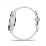 Garmin Vívoactive® 5 Cream gold aluminium bezel with ivory case and silicone band