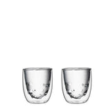 QDO Element Water 75ml Double Wall Glasses - 2pk