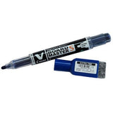 PILOT V Board Master Slim Extra Fine Whiteboard Marker with Eraser and Magnet - BLUE