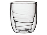 QDO Element Wood 75ml Double Wall Glasses - 2pk
