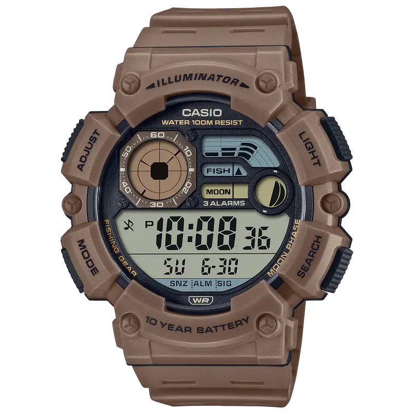 Casio WS-1300H-8AVEF - horloge met maanfasen Casio WS-1300H-8AVEF - horloge met maanfasen