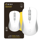WinX CLICK Easy 1600DPI 2.4GHz Wireless Mouse White- WX-KB109