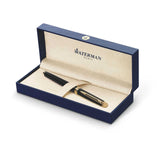 Waterman Hemisphere Rollerball Pen Mars Lacquer Black Gold - NS0920650