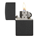 Zippo Reg Black Crackle