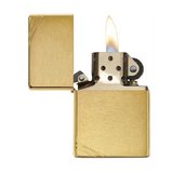 Zippo Vintage Brass With Slashes