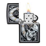 Zippo Skull Clock Design