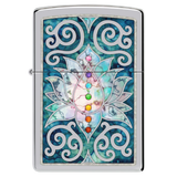 Zippo Lotus Flower Design