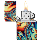 Zippo Colourful Swirl Pattern