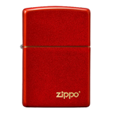 Zippo Reg Metallic Red Logo