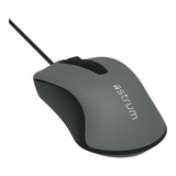 Astrum MU120 Wired Optical Mouse Black Grey
