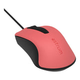 Astrum MU120 Wired Optical Mouse Red Black
