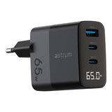 Astrum WATZ65G 65W PD USB-C Wall Charger Black