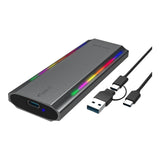 Astrum ENP4310G RGB NVMe M.2 SSD PCIe & NGFF Enclosure