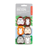 Kikkerland Woodlands Bag Clips