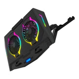 Astrum LCP172 17-inch Notebook Cooler with RGB Dual Fans Black