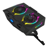 Astrum LCP172 17-inch Notebook Cooler with RGB Dual Fans Black