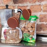 Kikkerland Stroopwafel Bag Clips