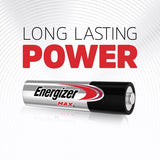 Energizer MAX Alkaline AA Battery Card 4+2 Free
