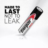 Energizer MAX Alkaline AA Battery Card 4+2 Free