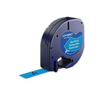 DYMO Label Printer 12mm x 4m Black on Blue Label Cassette