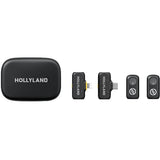Hollyland LARK A1 Combo 2-Person Wireless Microphone System (2.4 GHz, Space Gray)