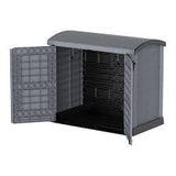 Cosmoplast CP2021 Cedargrain Storage Shed 1200L - Grey