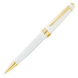 Cross Bailey Light Ballpoint Pen White Resin with Gold Plated Trim - AT0742-10