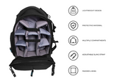 Voyager CBB40B Multi-Lens DSLR Camera Backpack