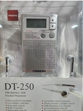 Sangean DT-250 AM / FM-Stereo Pocket Radio - Silver