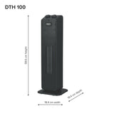 Defy DTH100 Black PTC Tower Fan Heater