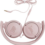 JBL Tune 500 Wired On-Ear Headphones- Pink