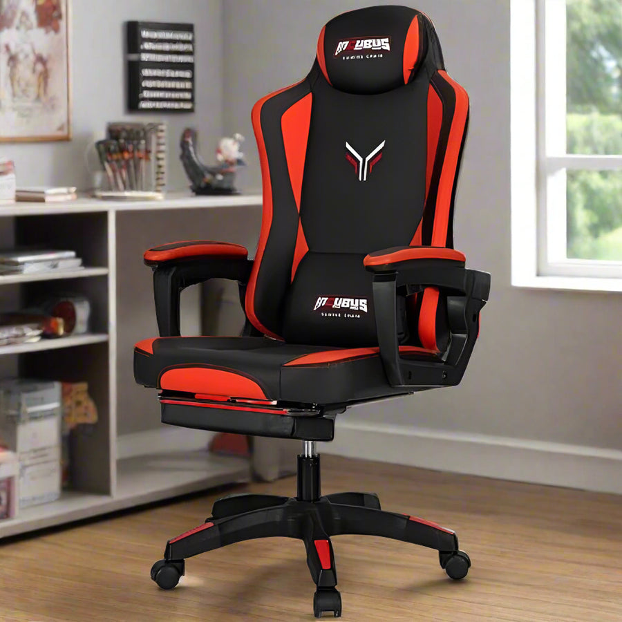 Deli E4520 Reaper Red/Black Gaming Chair – New World