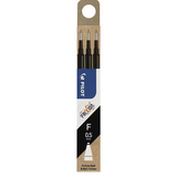 Pilot Frixion Clicker/Ball 0.5 Fine Tip Erasable Pen Refills Black - 3 Pack