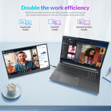 Rii RS100+ Portable Monitor, 15.6 inch 1080P FHD IPS Display with KickStand