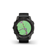 Garmin fēnix® 7 Pro – Sapphire Solar Edition Carbon Gray DLC Titanium with Black Band