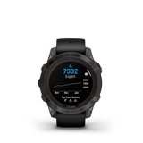Garmin fēnix® 7 Pro – Sapphire Solar Edition Carbon Gray DLC Titanium with Black Band