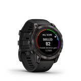 Garmin fēnix® 7 Pro – Sapphire Solar Edition Carbon Gray DLC Titanium with Black Band