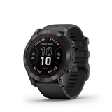 Garmin fēnix® 7X Pro – Sapphire Solar Edition Carbon Gray DLC Titanium with Black Band